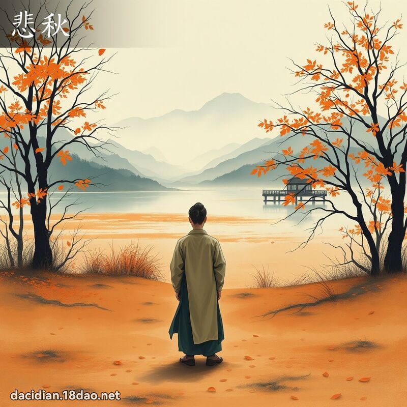 悲秋 - 國語大辭典配圖