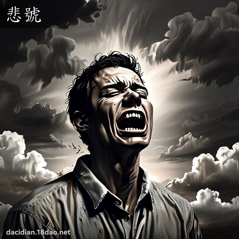 悲號 - 國語大辭典配圖