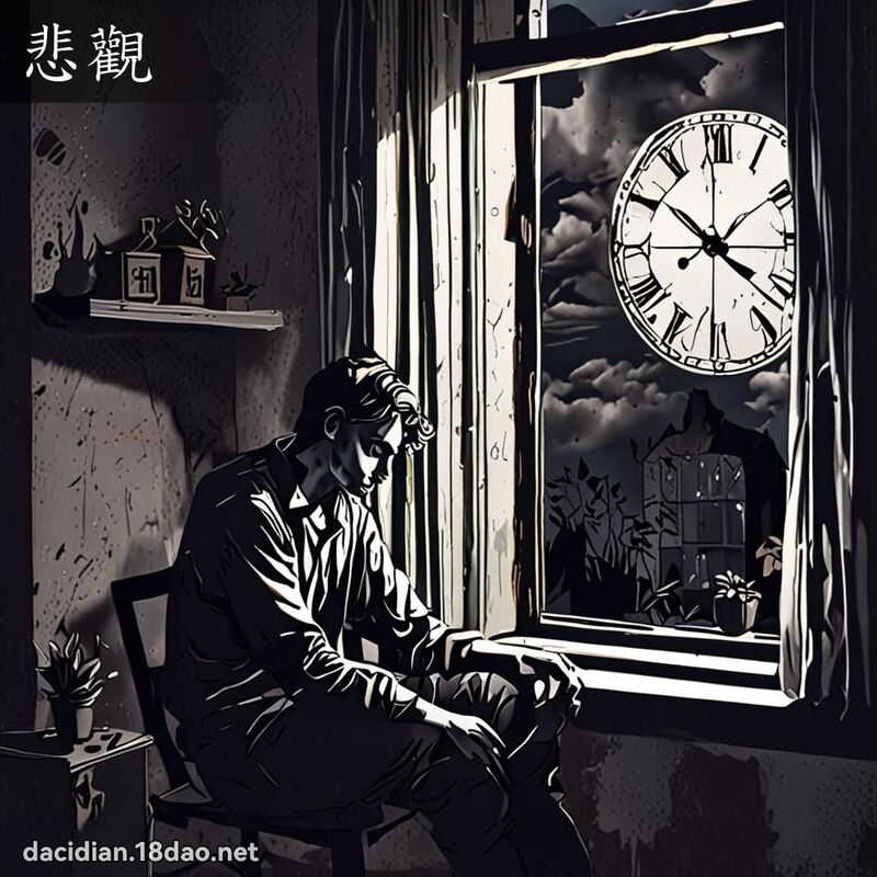 悲观 - 国语大辞典配图