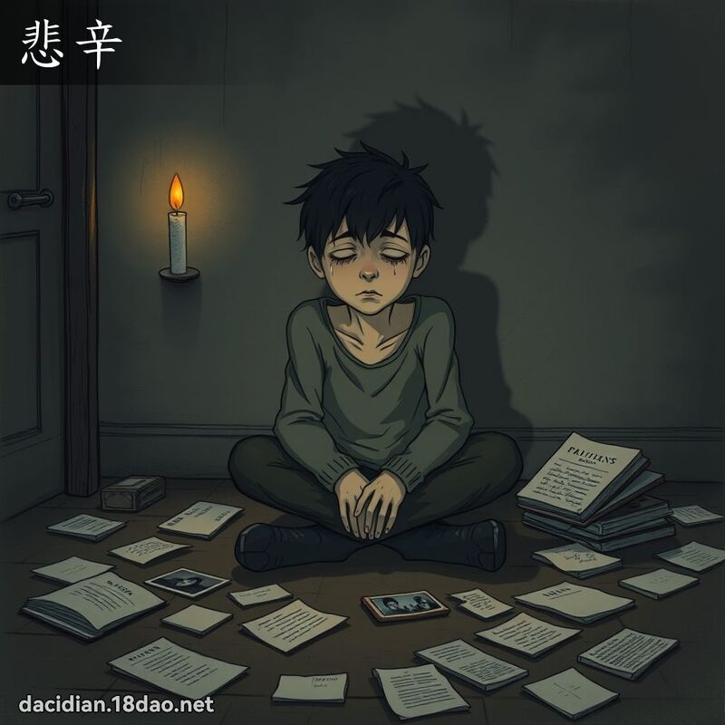 悲辛 - 国语大辞典配图