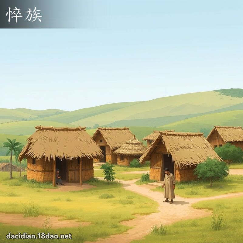 悴族 - 国语大辞典配图