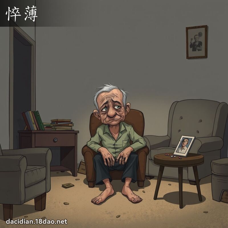 悴薄 - 國語大辭典配圖