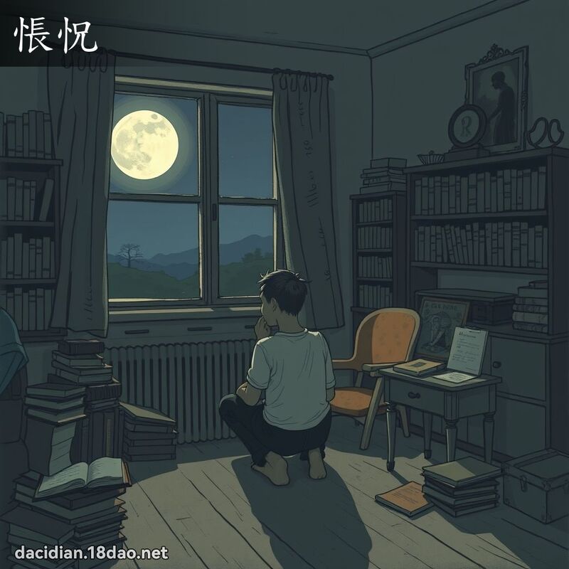 悵怳 - 國語大辭典配圖