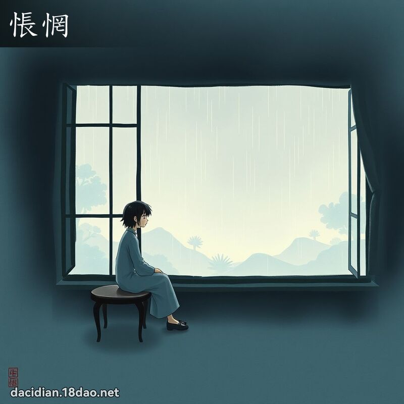 悵惘 - 國語大辭典配圖