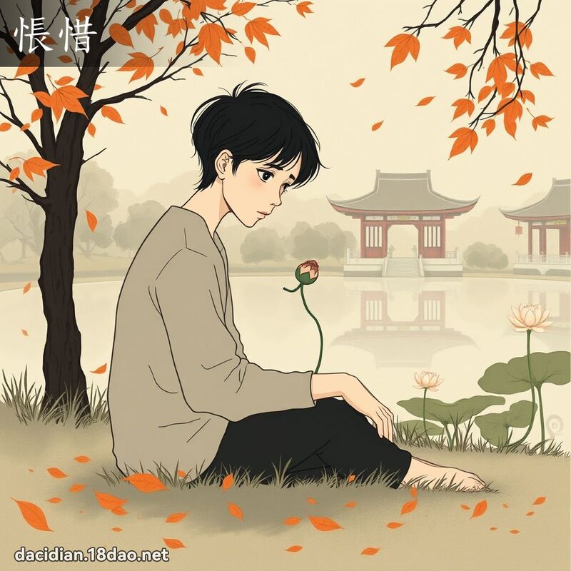 悵惜 - 國語大辭典配圖