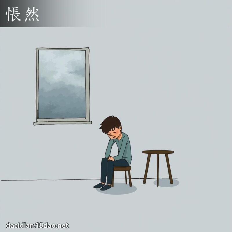 悵然 - 國語大辭典配圖