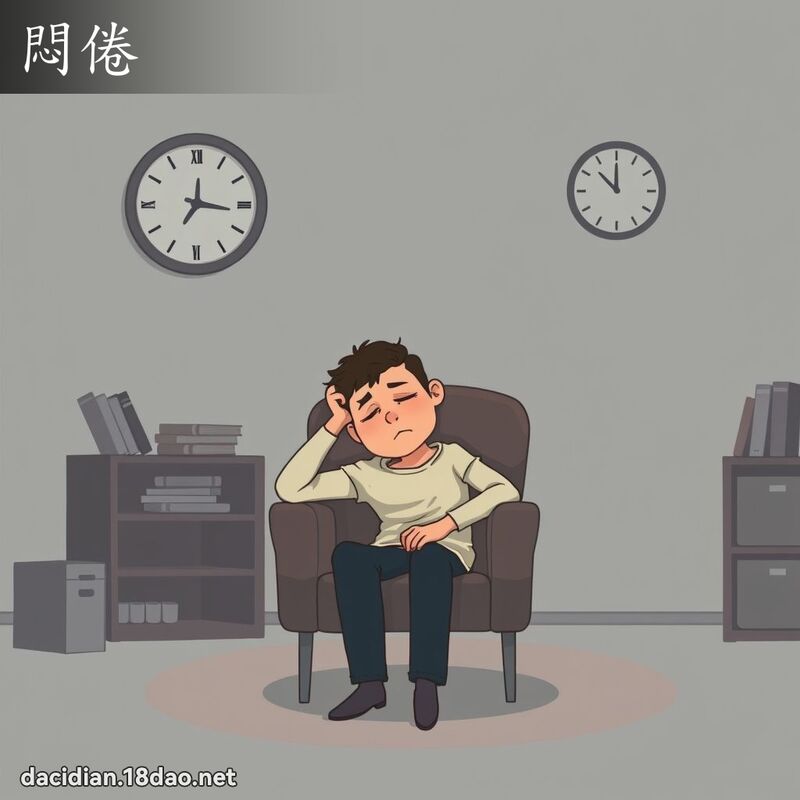 悶倦 - 國語大辭典配圖