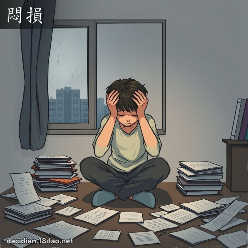 悶損 - 國語大辭典配圖