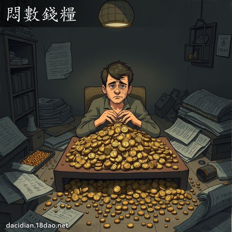 悶數錢糧 - 國語大辭典配圖