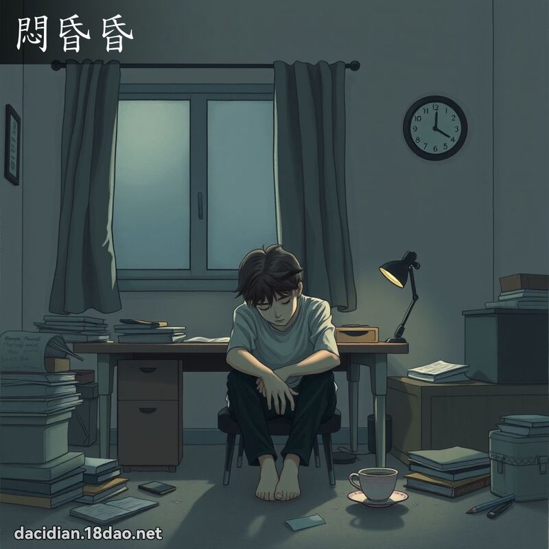 悶昏昏 - 國語大辭典配圖