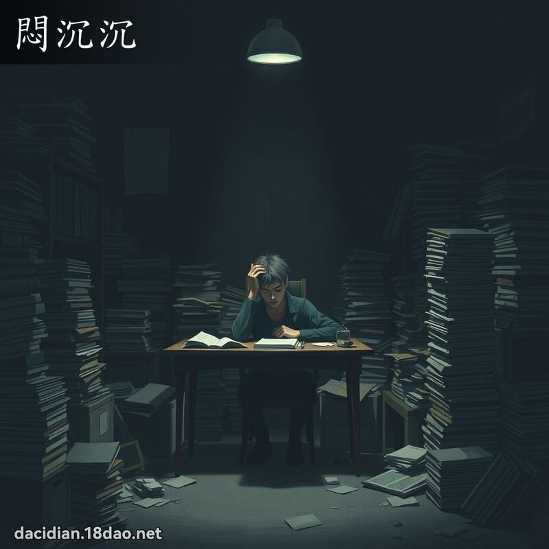 悶沉沉 - 國語大辭典配圖