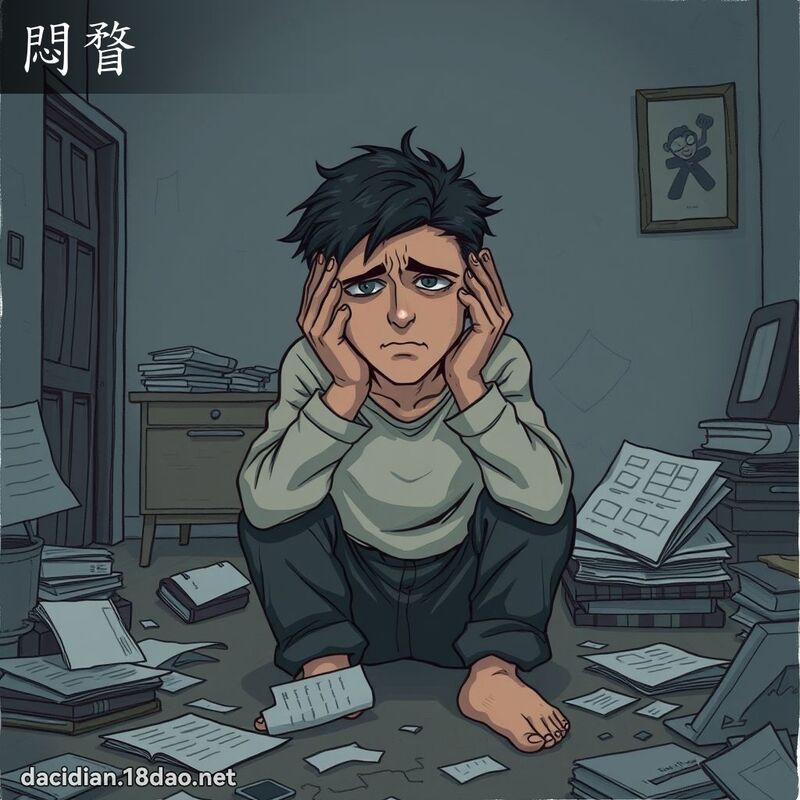 闷瞀 - 国语大辞典配图