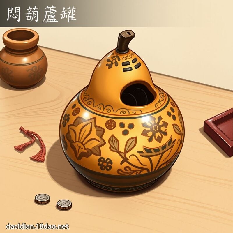 悶葫蘆罐 - 國語大辭典配圖