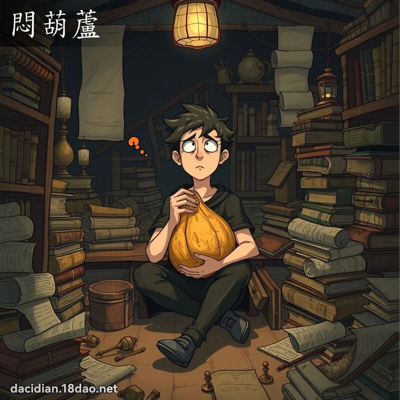 闷葫芦 - 国语大辞典配图