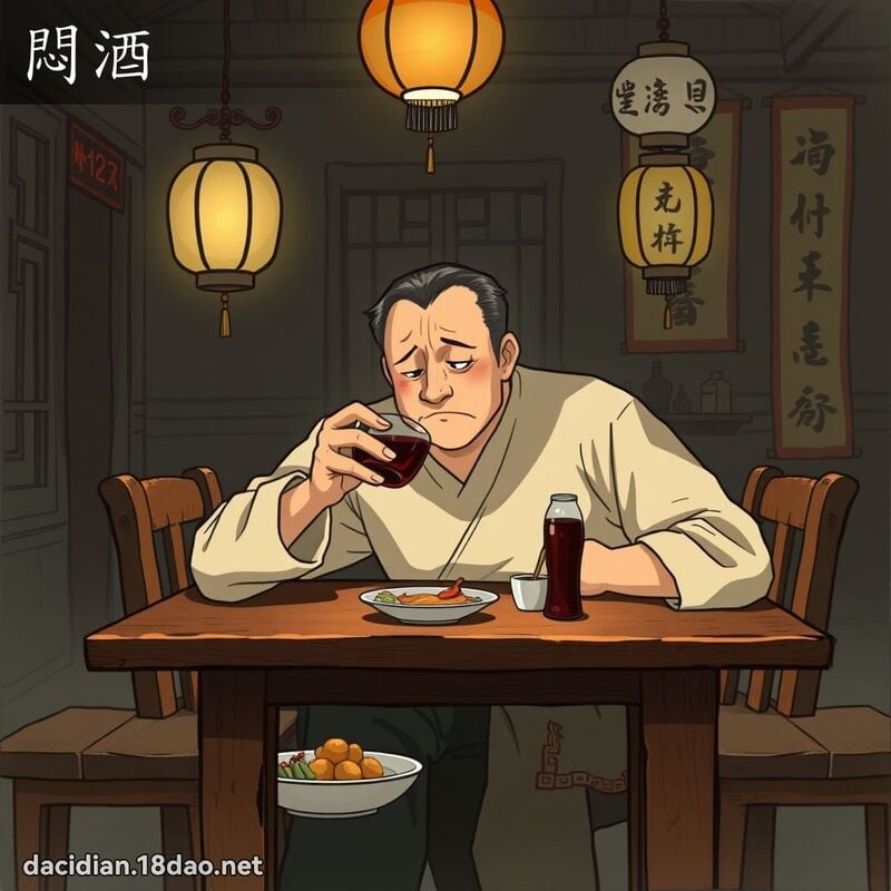 闷酒 - 国语大辞典配图