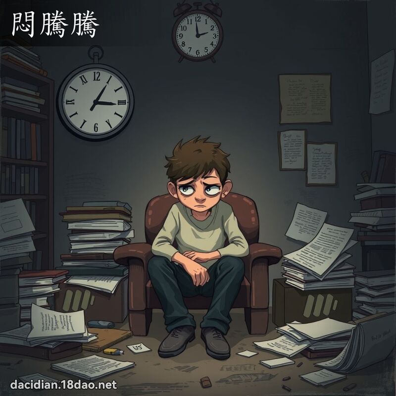 悶騰騰 - 國語大辭典配圖