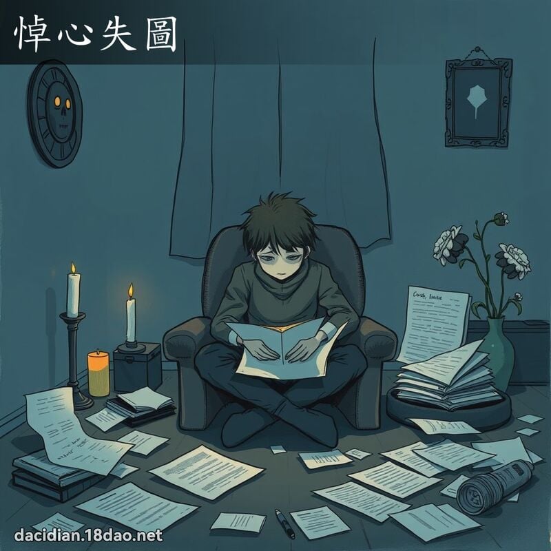 悼心失圖 - 國語大辭典配圖