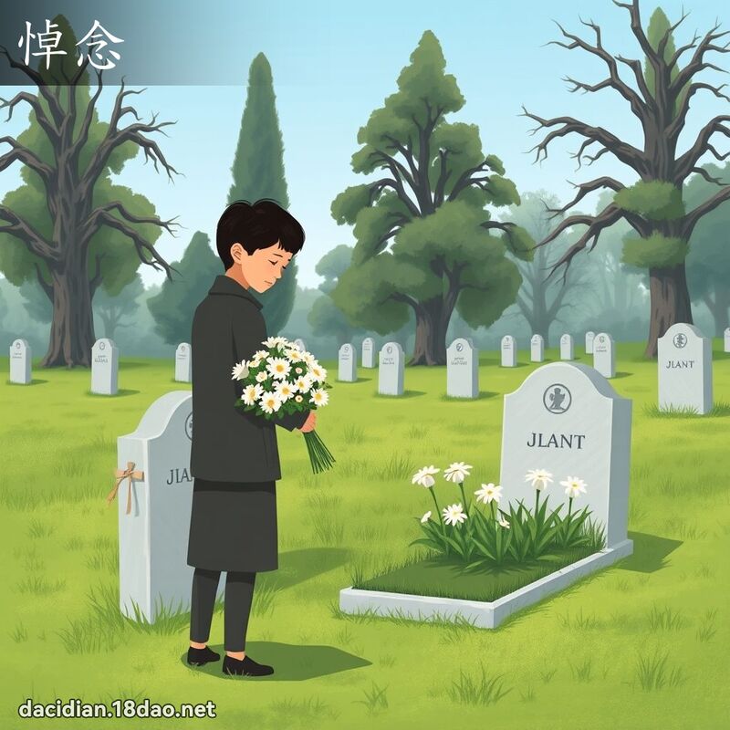 悼念 - 国语大辞典配图