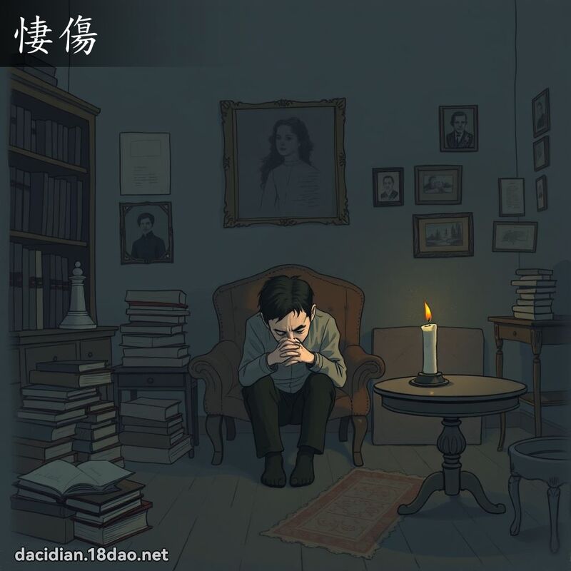 悽伤 - 国语大辞典配图
