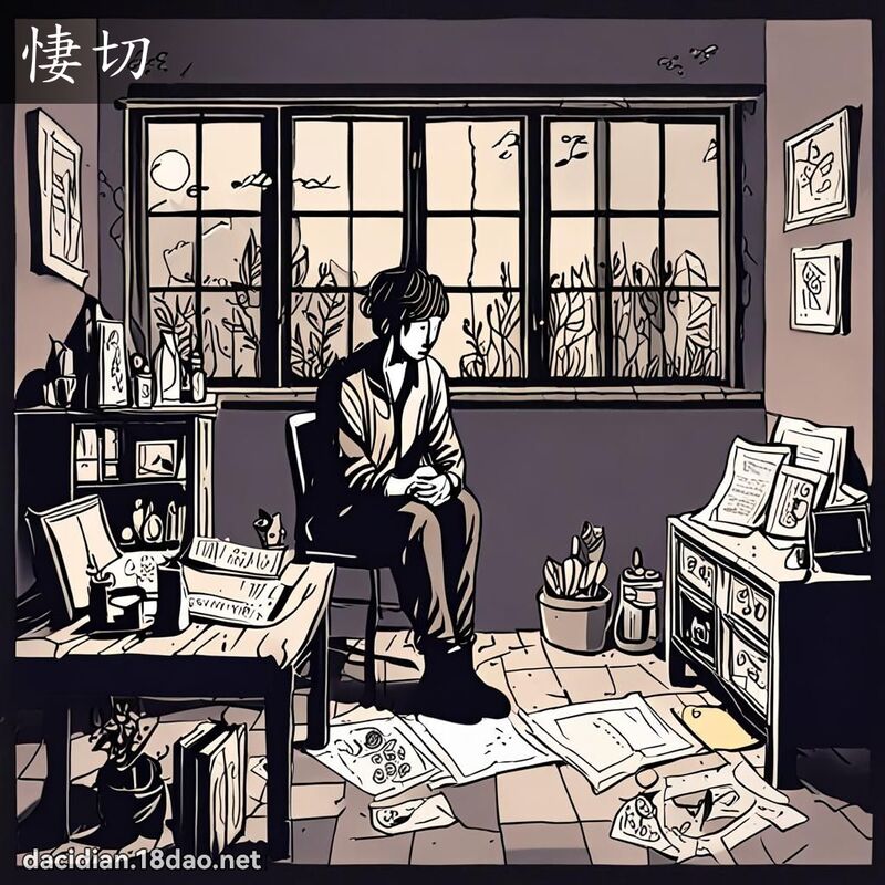 悽切 - 国语大辞典配图
