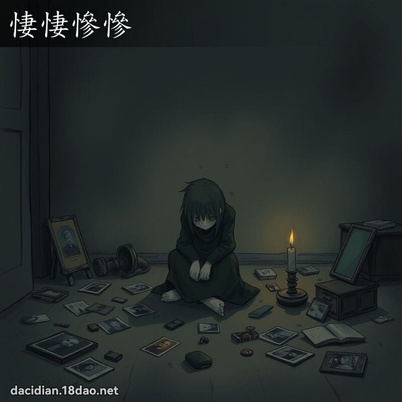 悽悽惨惨 - 国语大辞典配图