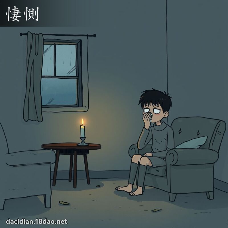 悽惻 - 國語大辭典配圖