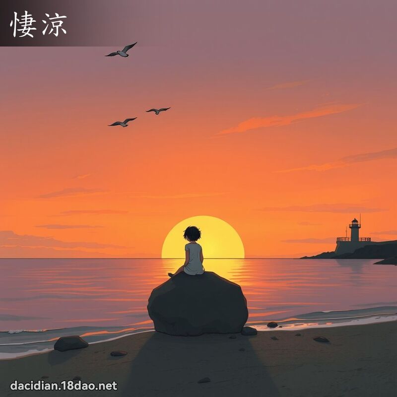 悽凉 - 国语大辞典配图