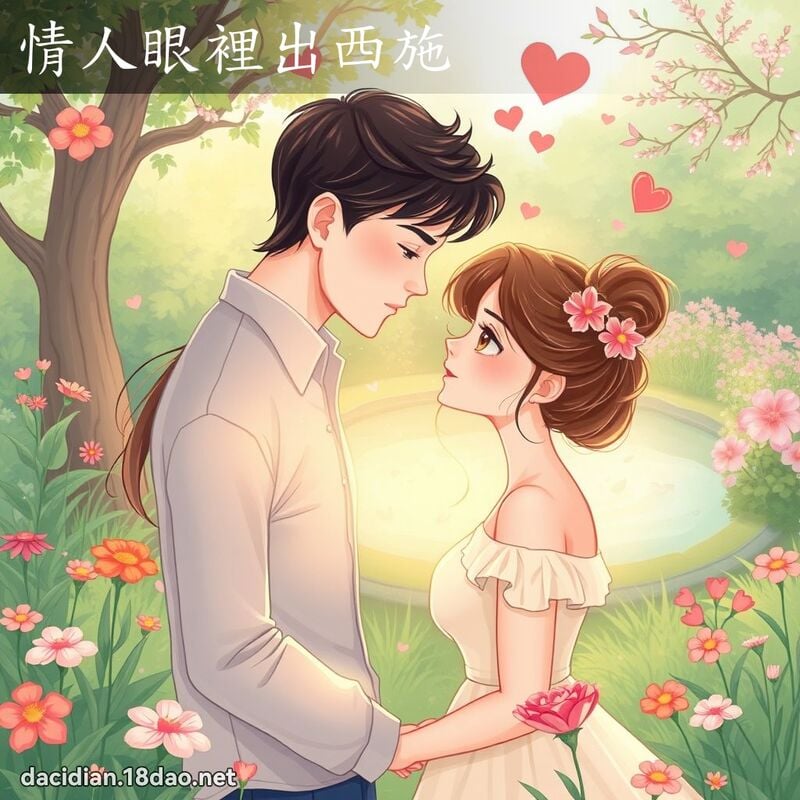 情人眼里出西施 - 国语大辞典配图