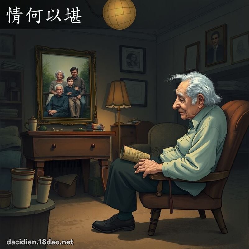 情何以堪 - 国语大辞典配图
