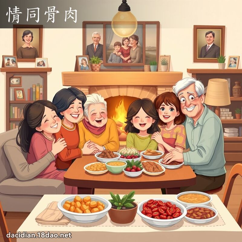 情同骨肉 - 國語大辭典配圖