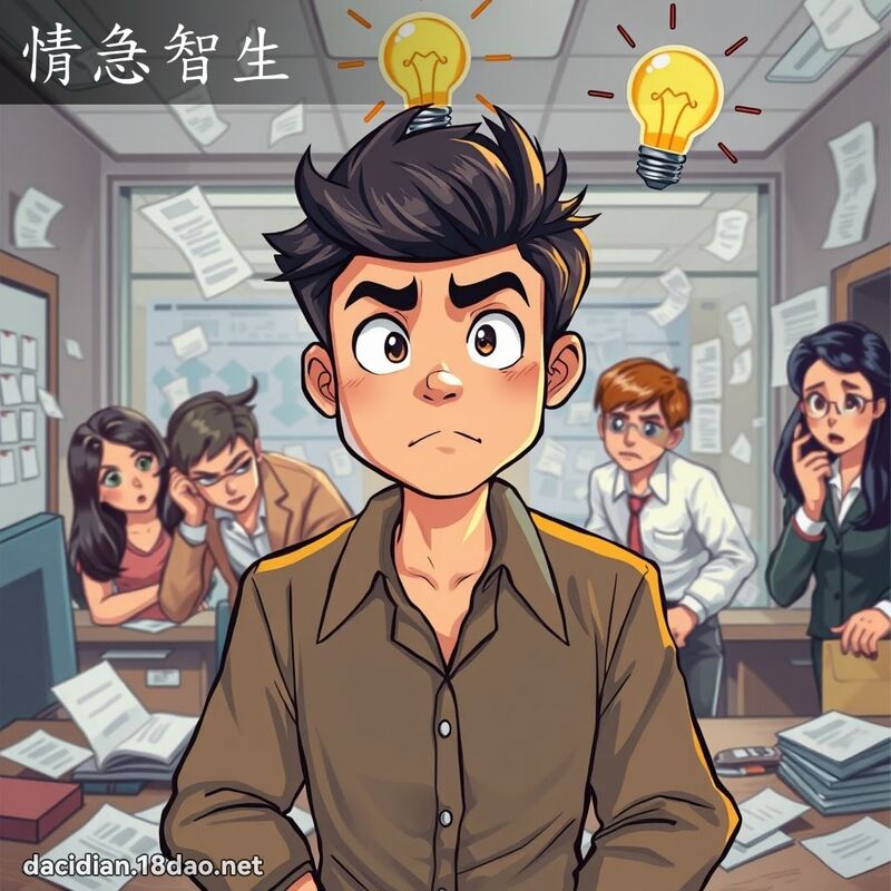 情急智生 - 國語大辭典配圖