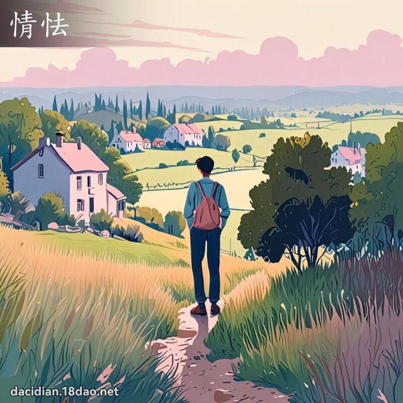 情怯 - 國語大辭典配圖
