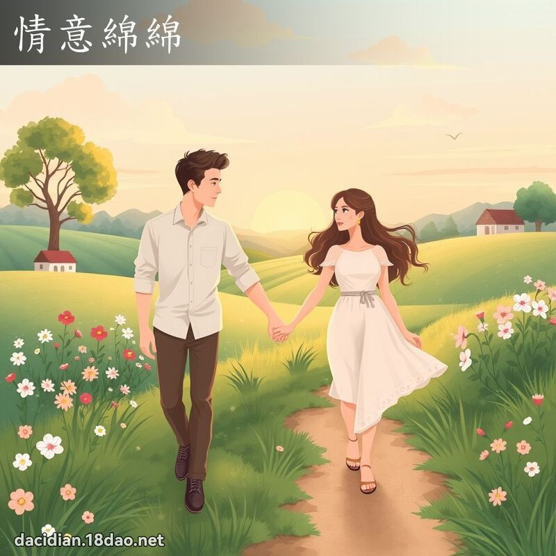 情意綿綿 - 國語大辭典配圖