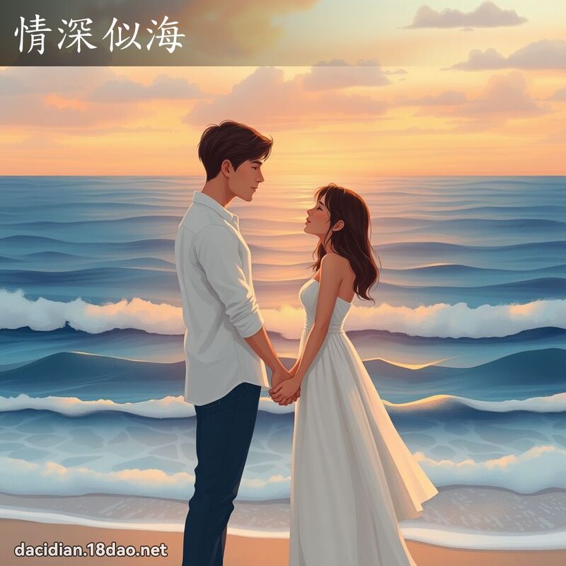 情深似海 - 國語大辭典配圖