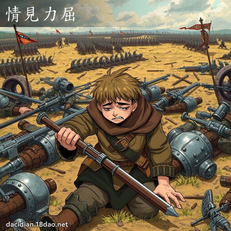 情見力屈 - 國語大辭典配圖