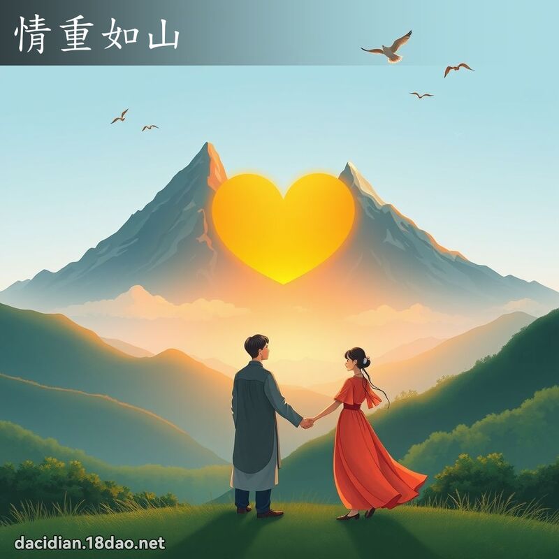 情重如山 - 國語大辭典配圖