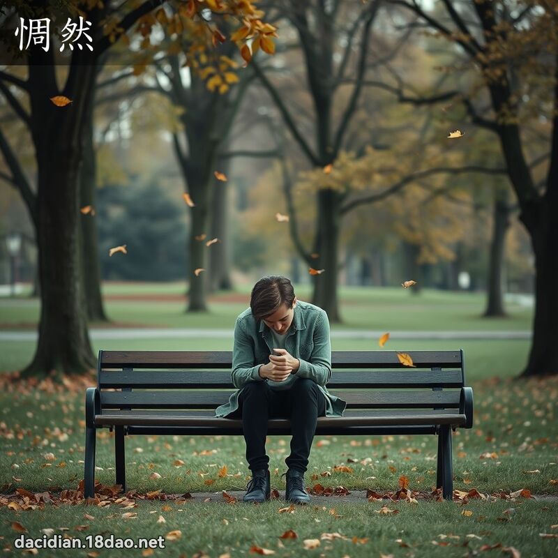 惆然 - 國語大辭典配圖