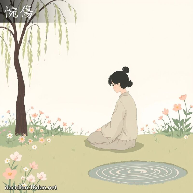 惋伤 - 国语大辞典配图
