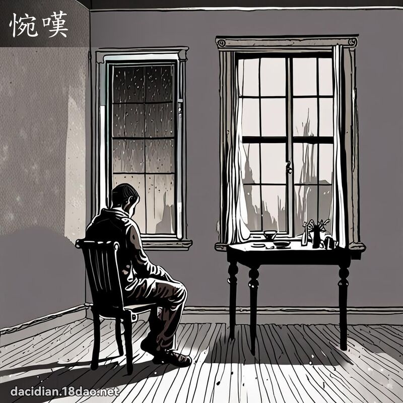 惋嘆 - 国语大辞典配图