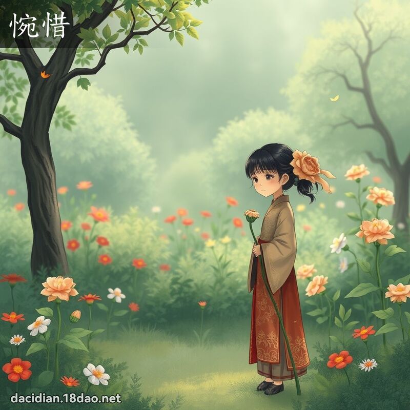 惋惜 - 国语大辞典配图