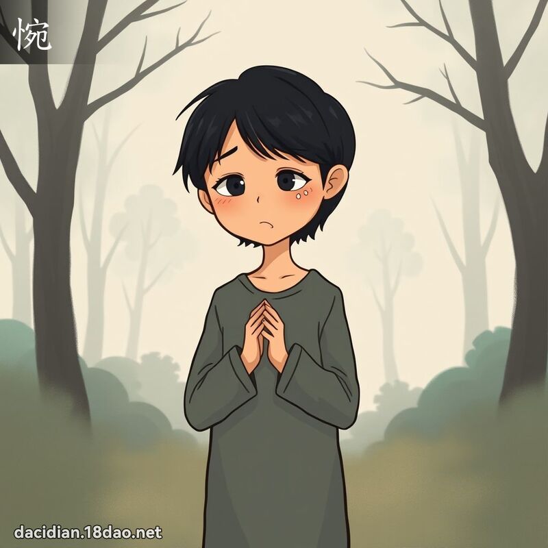 惋 - 國語大辭典配圖