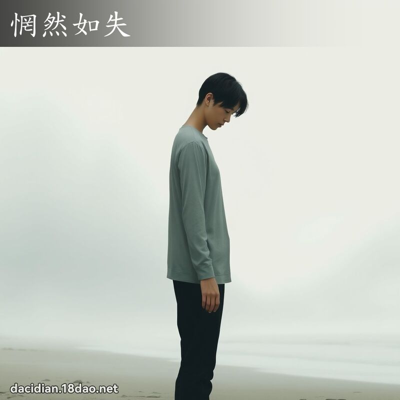 惘然如失 - 国语大辞典配图