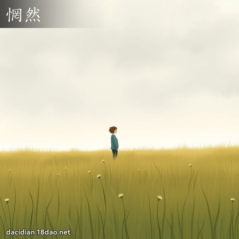 惘然 - 国语大辞典配图