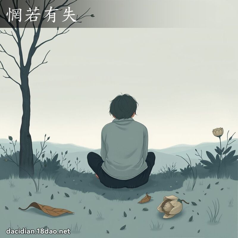 惘若有失 - 国语大辞典配图