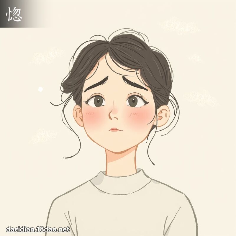 惚 - 国语大辞典配图