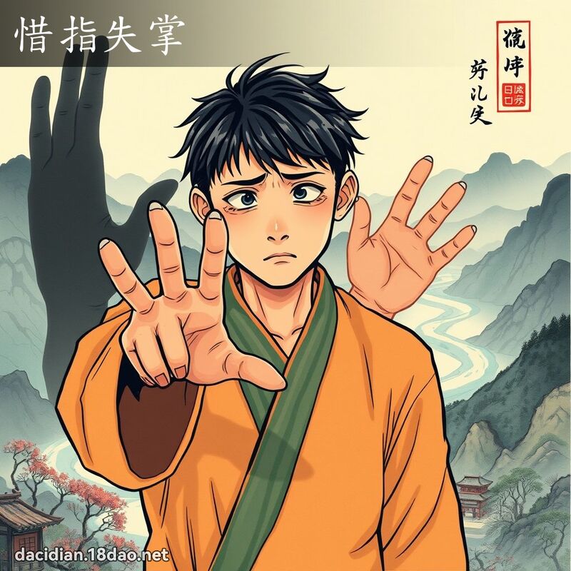 惜指失掌 - 國語大辭典配圖