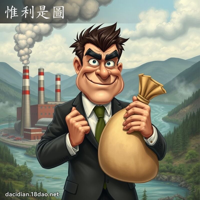 惟利是圖 - 國語大辭典配圖