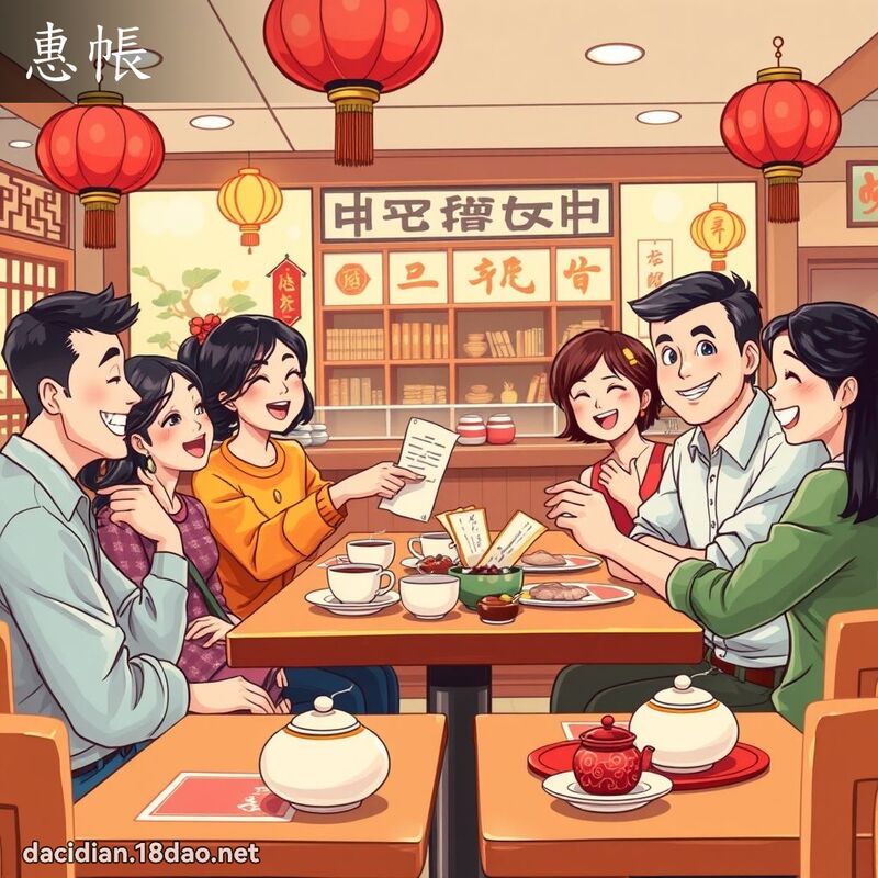 惠帳 - 國語大辭典配圖
