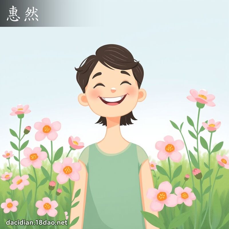 惠然 - 國語大辭典配圖