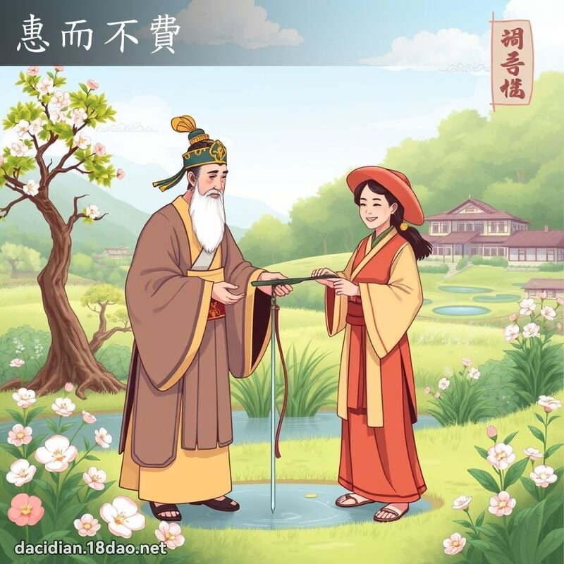 惠而不费 - 国语大辞典配图